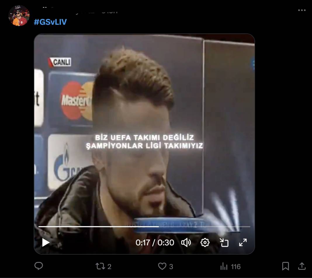 Galatasaray’dan Liverpool’a tarihi galibiyet: Sosyal medya yıkıldı! İşte X paylaşımları 14